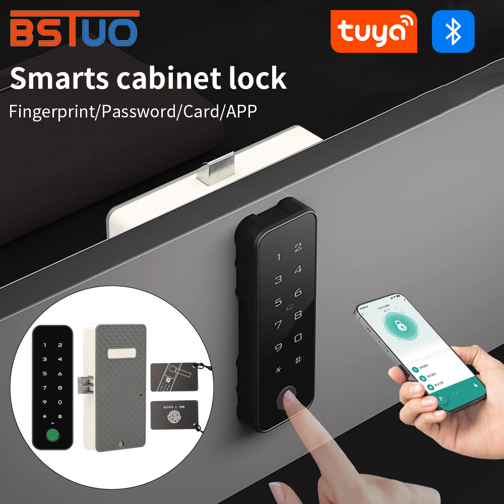 Smart Home Key - Tuya スマート指紋ロック電気生体認証引き出しロック指紋 Tuya アプリロック解除スマートドアロック引き出しキャビネットロッカー
