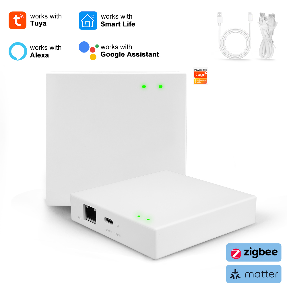 Smart Home Offline System - Tuya Zigbee Matter 有線ゲートウェイ スマートハブ 音声コントロール