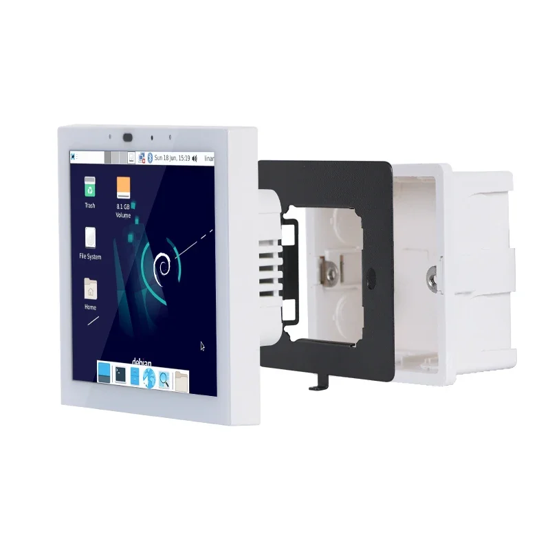 Smart Home Touchscreen Control Panel - 2026年 サンワールド YC-SM41P Linuxタブレット RK3566 中央制御タッチスクリーン