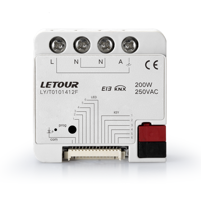 Smart Home Knx - 埋め込み型1チャンネル200W調光ドライバースマートライトスイッチモジュール（ホテル、スマートホームシステム、KNX、KNXスマートホームシステム用）