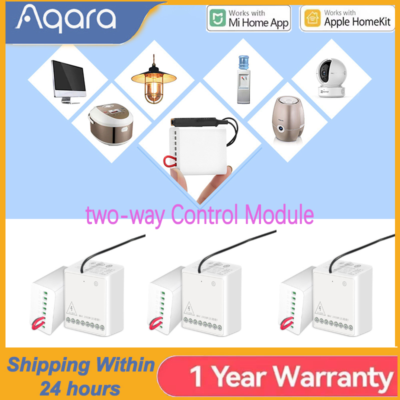 Smart Home Xiaomi App - Aqara双方向制御モジュールリレースイッチコントローラーZigbeeスマートタイマーチャンネルは、Xiaomi MiHome HomeKitスマートホームアプリと連携します。
