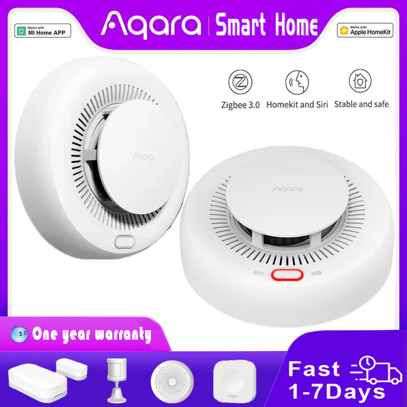 Smart Home Xiaomi App - 新しい Aqara 煙探知機 Zigbee スマート火災警報器モニターサウンドアラートホームセキュリティアプリリモコン Xiaomi
