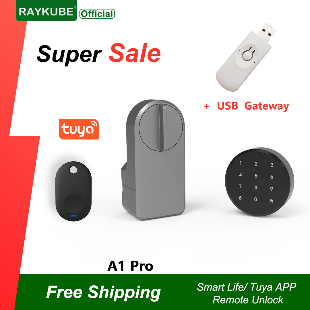 Smart Home Ezviz - RAYKUBE A1 Pro Tuya BEL スマートドアロックセット