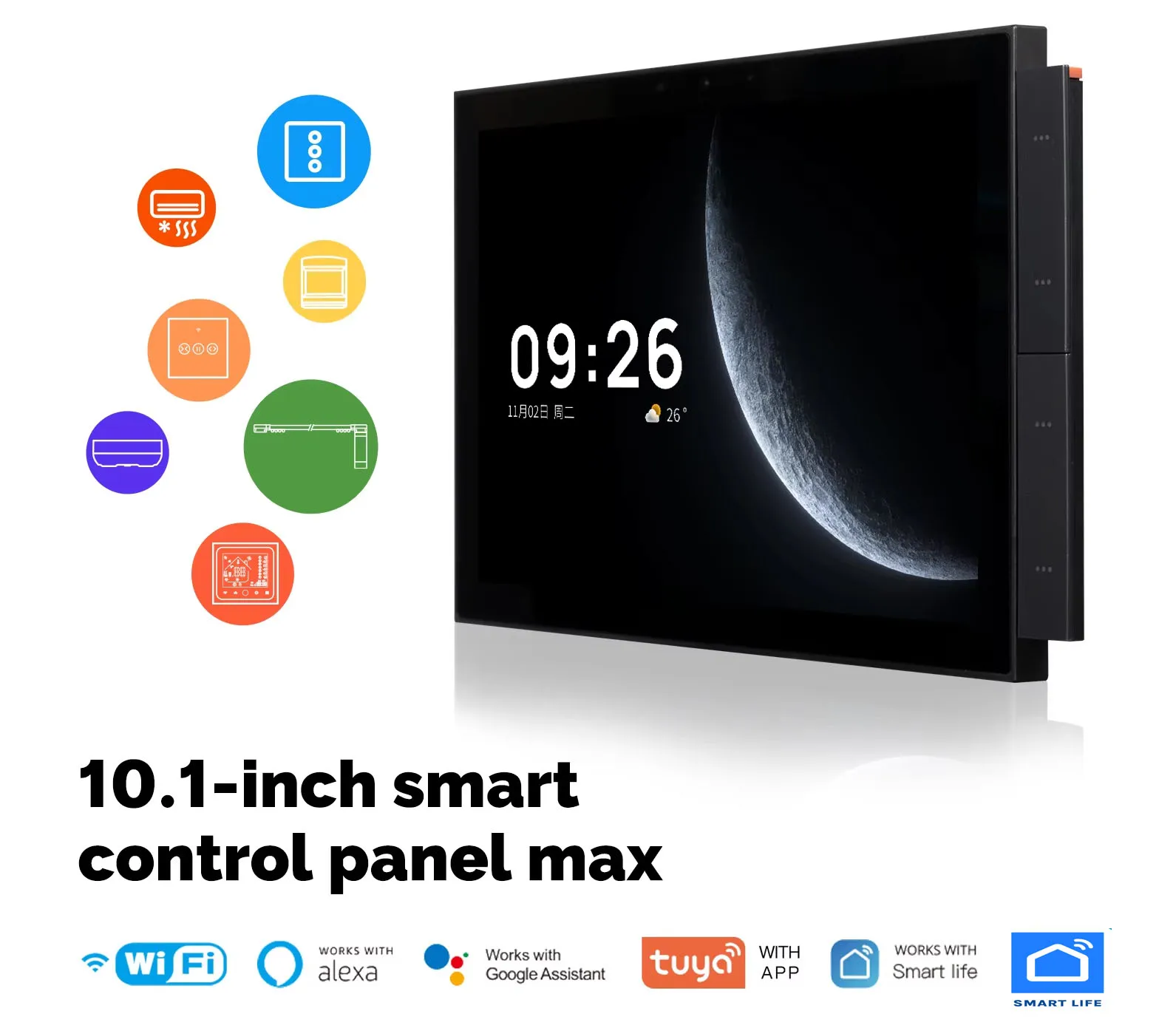 Smart Home Knx - デジタルスクリーンタッチスマート WiFi 10A 240V 4 スイッチ