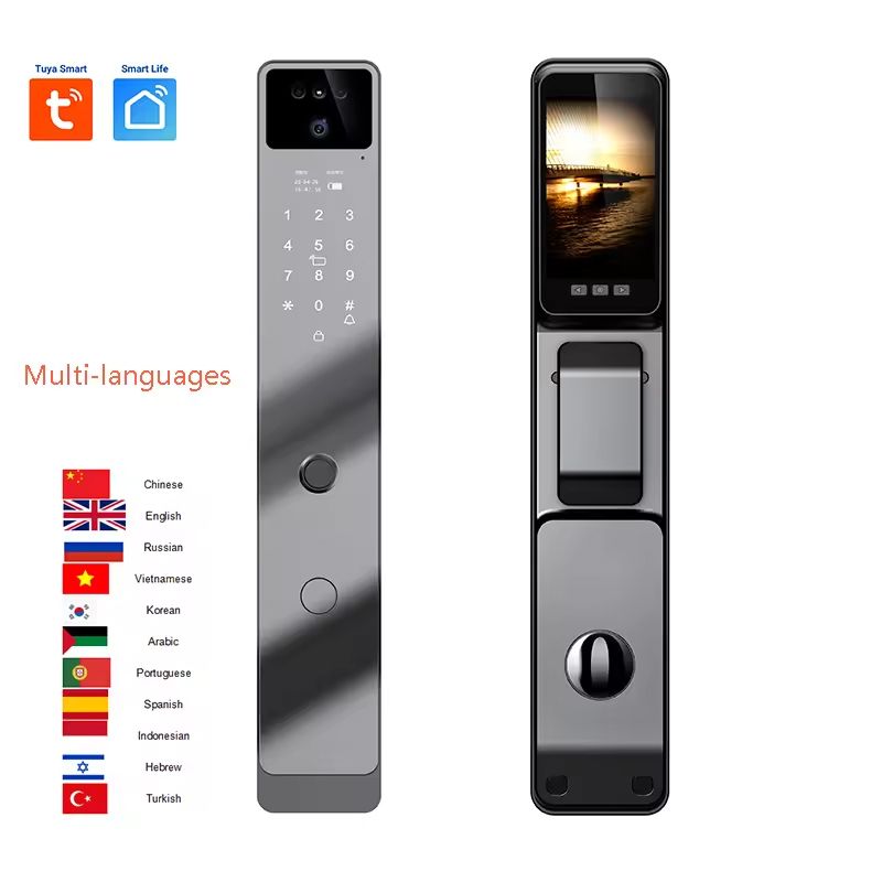 Smart Home Ezviz - スマートホームドアロック,Wifi,nfc,デジタル電子ロック,wifi,カメラ,rfidカード,Tuyaで動作