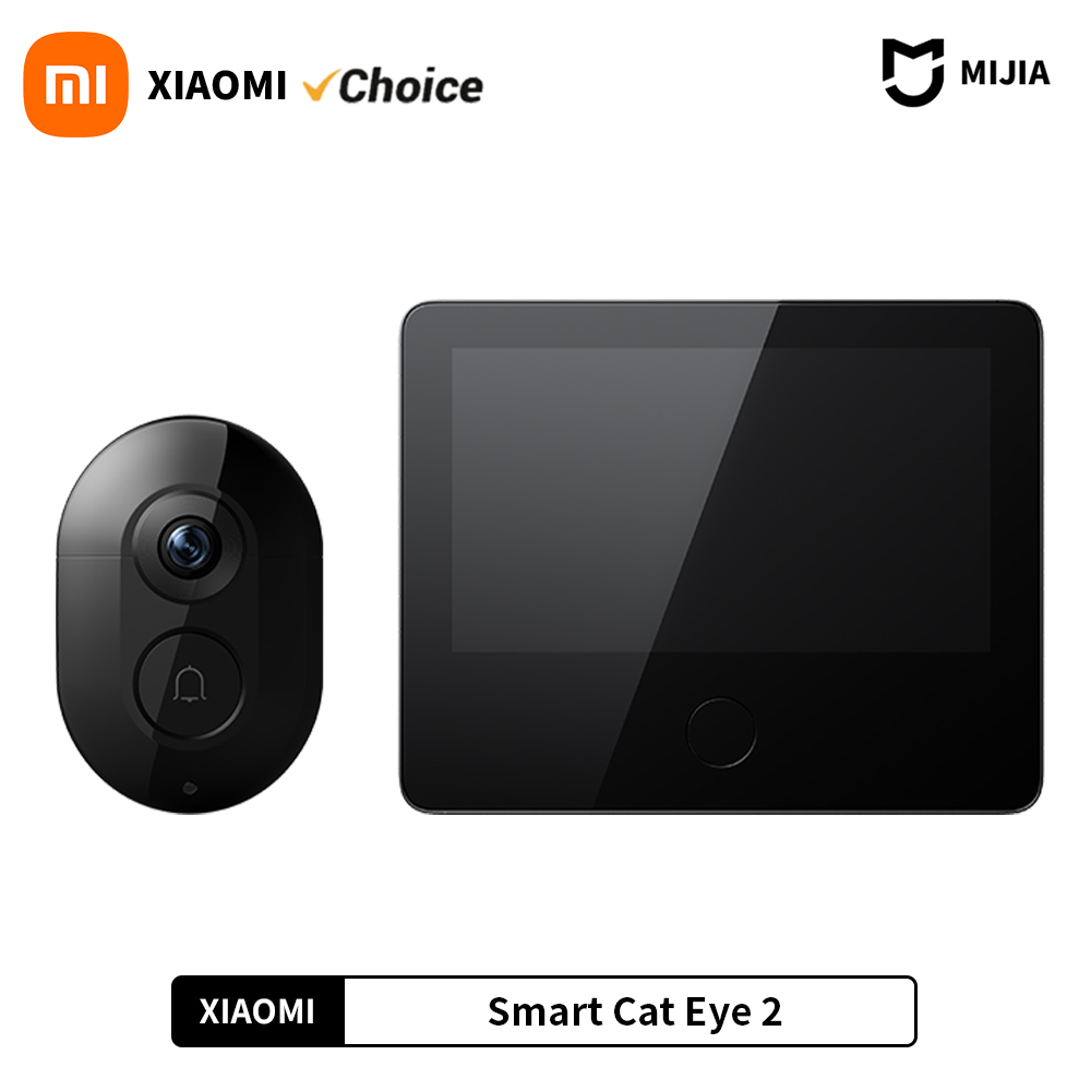 Smart Home Xiaomi App - Xiaomi スマートキャットアイ 2 WiFi ワイヤレスカメラビデオのぞき穴ドアベル 3MP