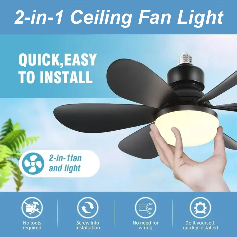 Smart Home Ventilation System - 30/40W シーリングファン照明 色温度調整可能 モダンシーリングマウント リモコン調光対応 スマートE27