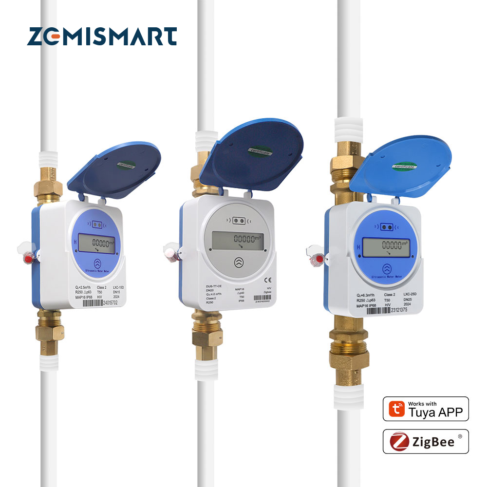 Smart Home Sistem - Zemismart Zigbee スマート超音波水道メーターは Tuya ホームアシスタント LCD