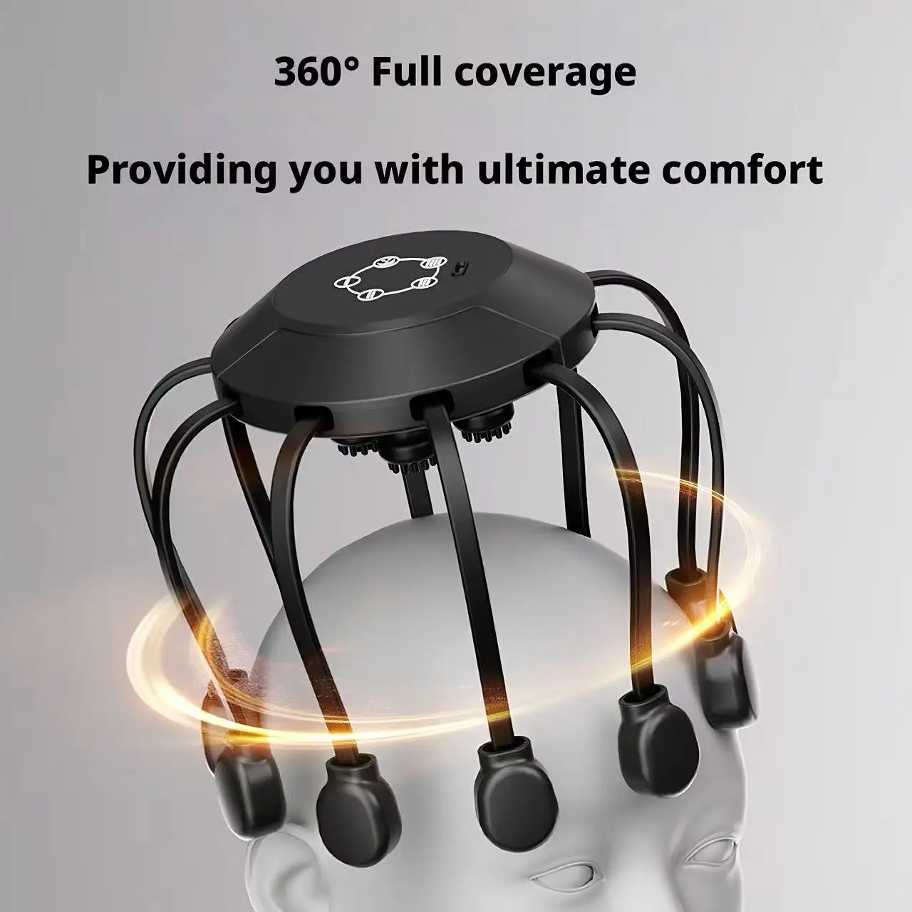 Smart Home Improvement - 電動タコヘッドマッサージ器 10/14爪 スマート頭皮マッサージデバイス リラックス ストレス解消 ディープティシューホームヘッドスパマッサージ器