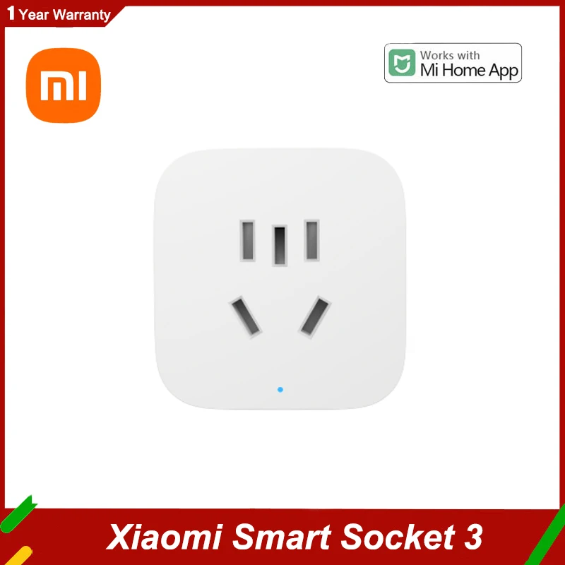 Smart Home Xiaomi App - Xiaomi mijiaスマートソケット3 wifi電力統計バージョンワイヤレスリモコンアダプター電源がmiホームアプリでオフワークに