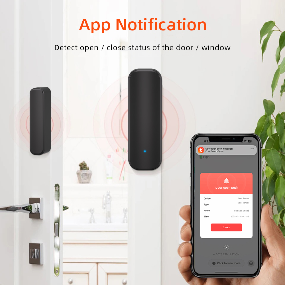 Tuya-zigbeeドアおよびウィンドウセンサー,スマート - Smart Home Improvement のレビューと価格