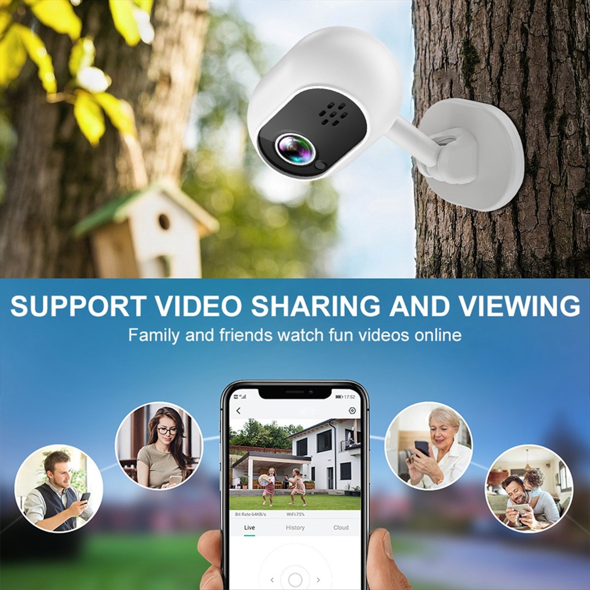 A4 1080P スマートミニ Wifi IP カメラ屋内ワ - Smart Home Cctv のレビューと価格