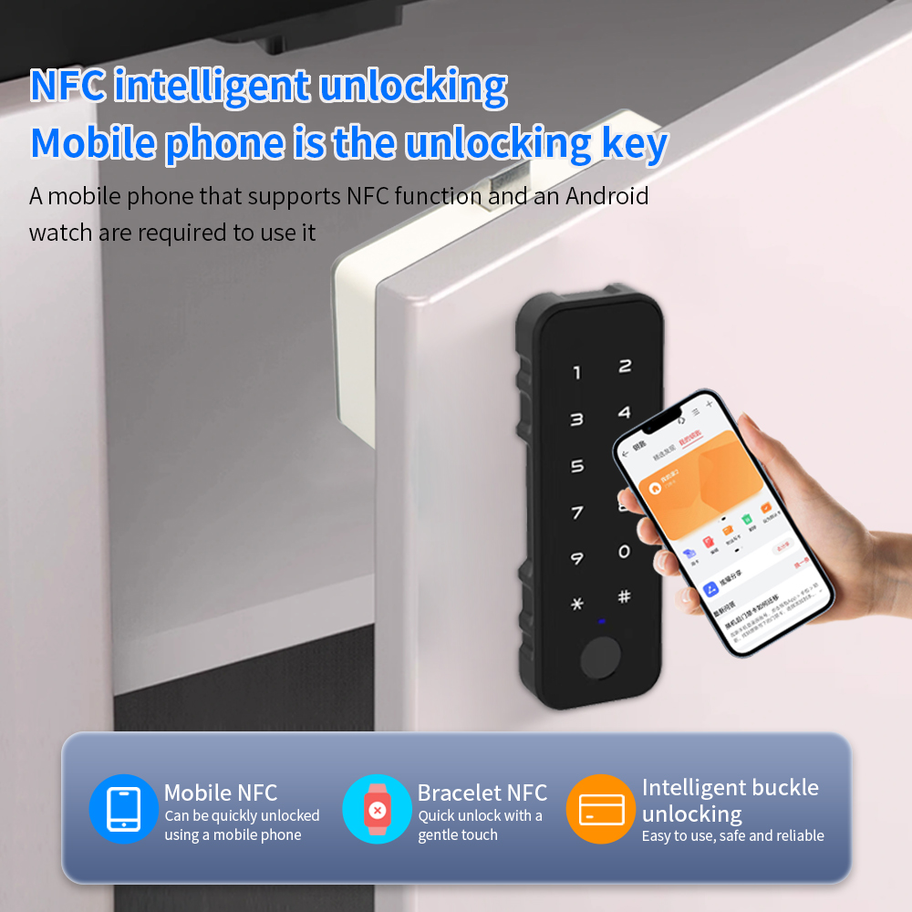 Tuya スマート指紋ロック電気生体認証引き出しロック指紋  - Smart Home Key のレビューと価格