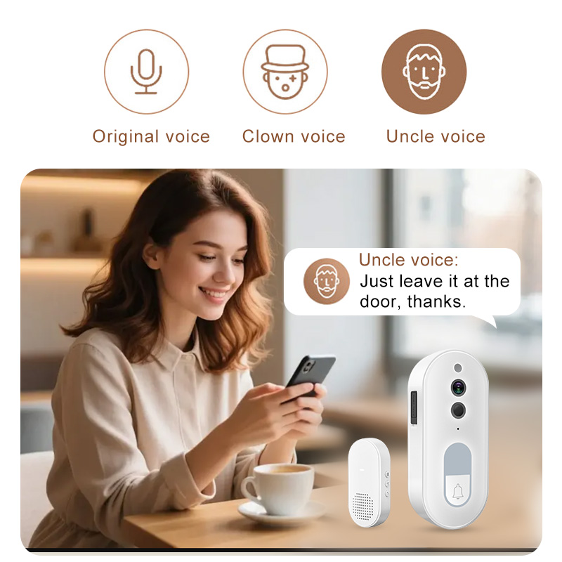 Tuya スマートビデオドアベル ワイヤレス 1080P H - Smart Home Cctv のレビューと価格