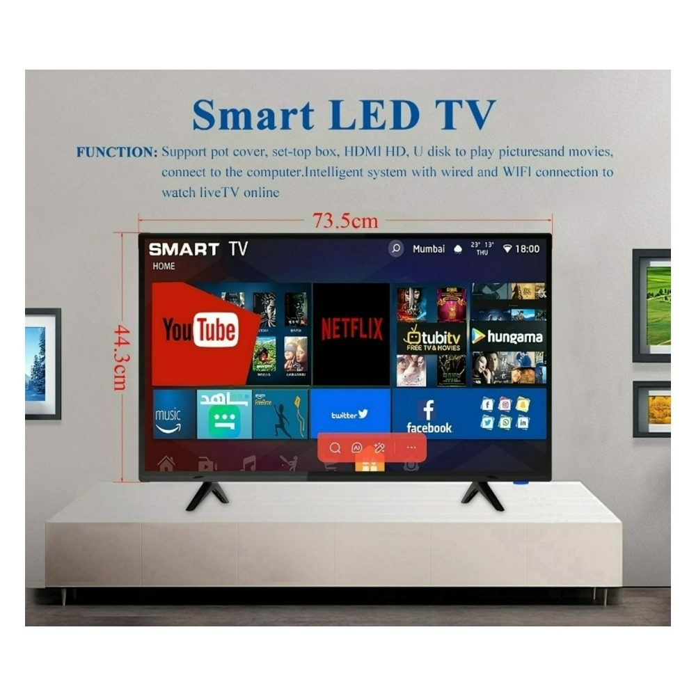 32インチ、43インチのAndroidスマートテレビ、4K  - Smart Home Market のレビューと価格