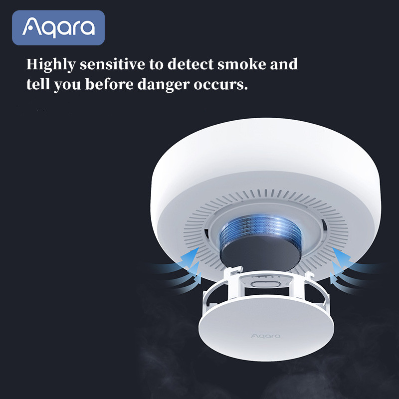 Aqara-インテリジェント煙探知器Zigbee 3.0,火 - Smart Home Xiaomi App のレビューと価格