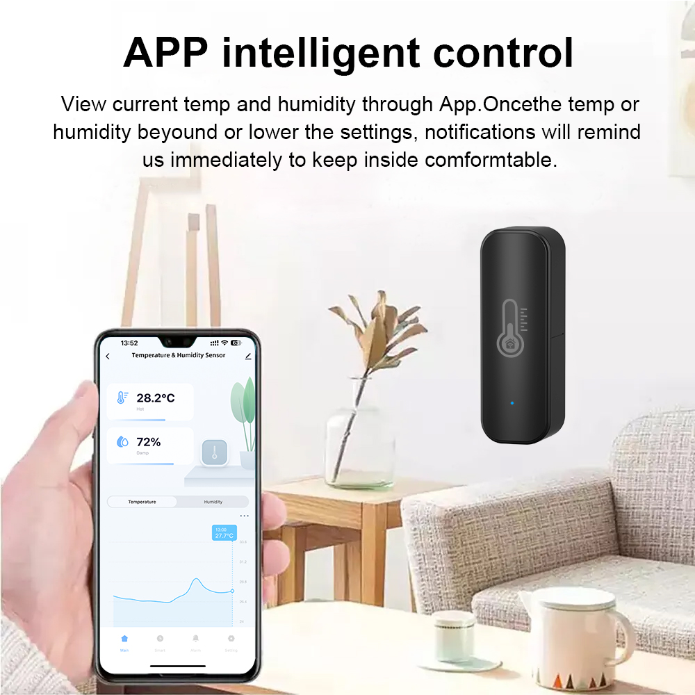Tuya Zigbee/WiFi スマート温度湿度センサー室 - Smart Home Improvement のレビューと価格