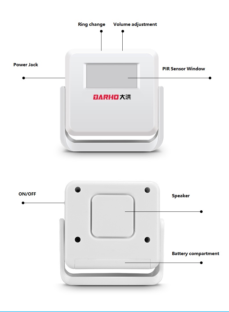 Darho-インテリジェントワイヤレスドアベル,家庭用保護, - Smart Home Market のレビューと価格