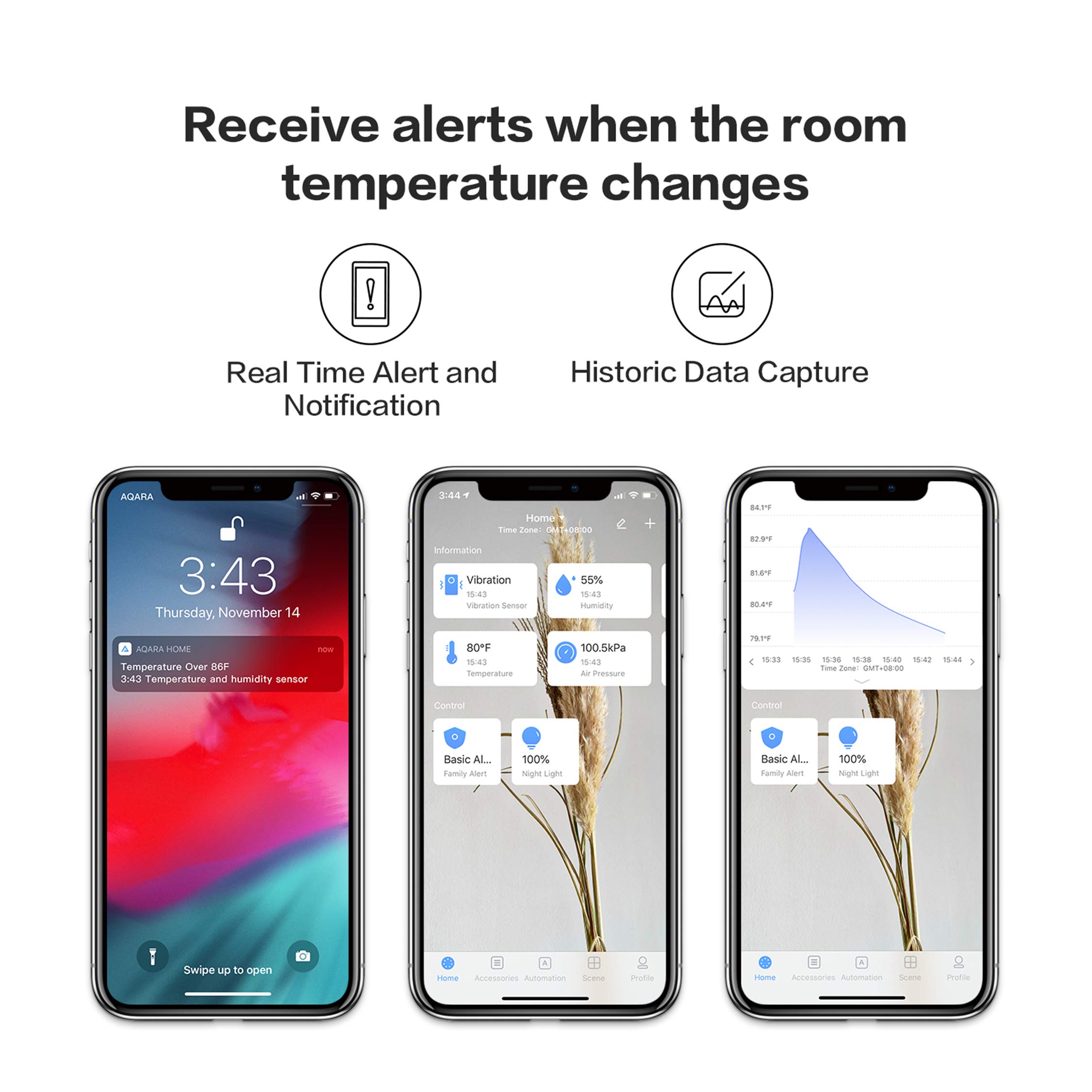 Aqara 温度湿度センサー Zigbee スマート気圧環境 - Smart Home Xiaomi App のレビューと価格