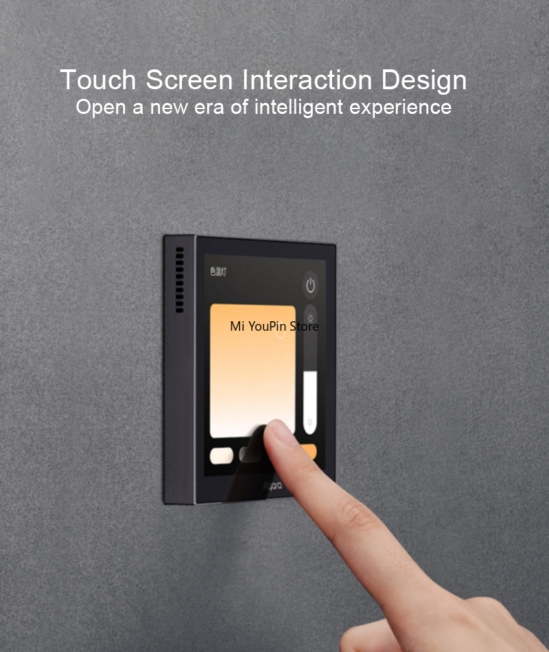 新しいAqaraスマートシーンパネルスイッチS1 IPSカラ - Smart Home Touchscreen Control Panel のレビューと価格