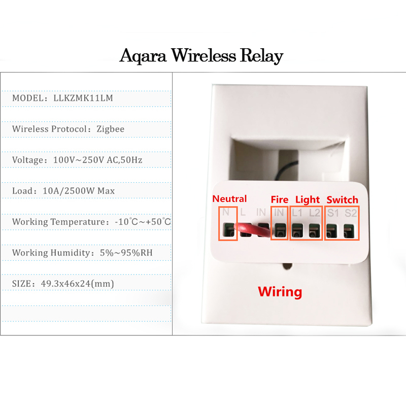 オリジナル Aqara 双方向制御モジュールリレースイッチコ - Smart Home Xiaomi App のレビューと価格