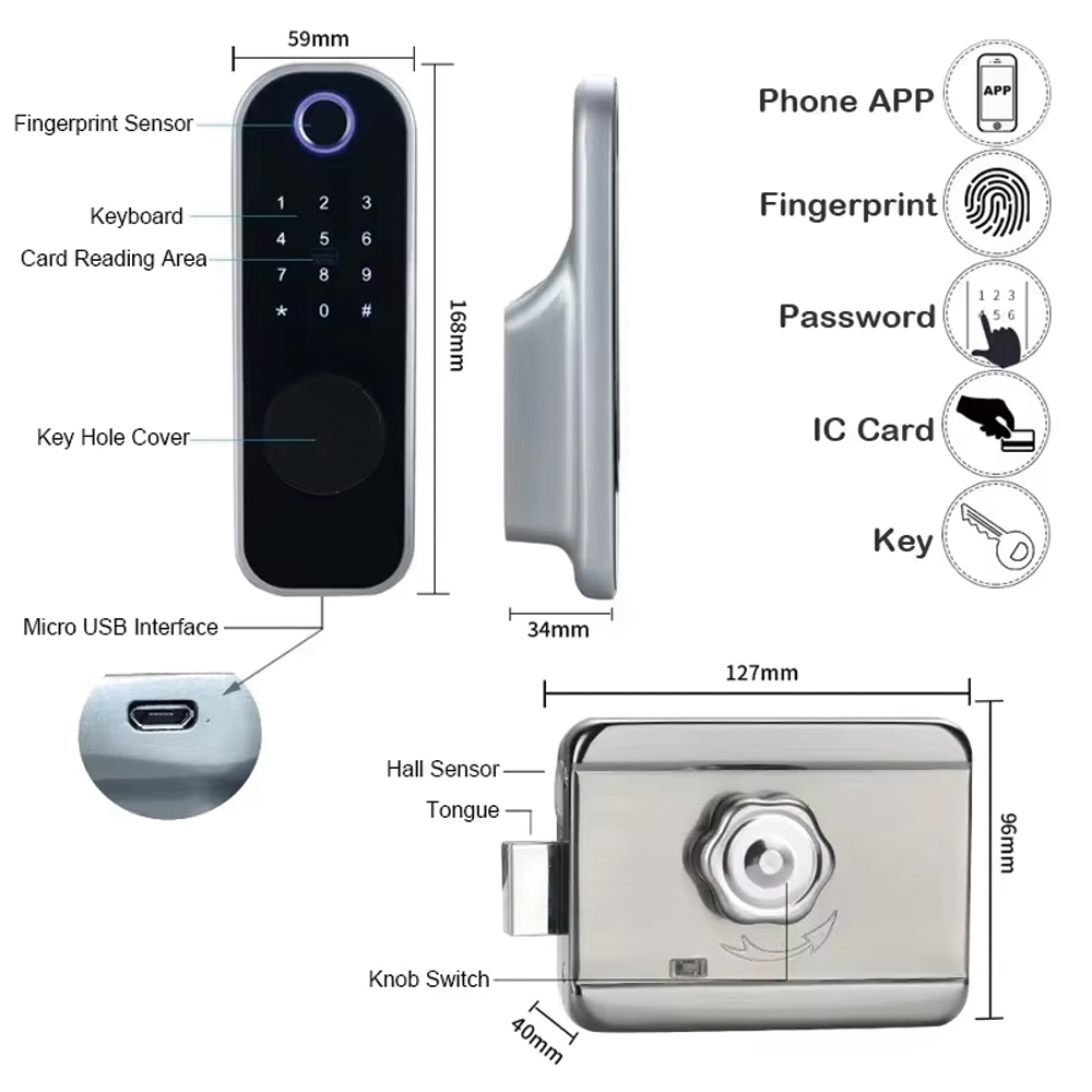 TYSH Tuyaリモートスマートドアロック、Wifi屋外防 - Smart Home Ezviz のレビューと価格