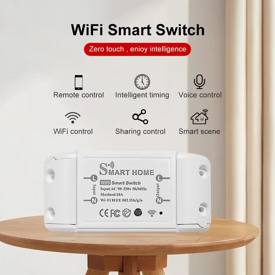 WiFiスイッチDIYミニスマートホームスイッチリレーモジュ - Smart Home Improvement のレビューと価格