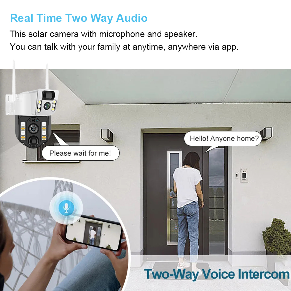 屋外ソーラー監視カメラ,cctv,バッテリーモニター,スマー - Smart Home Cctv のレビューと価格