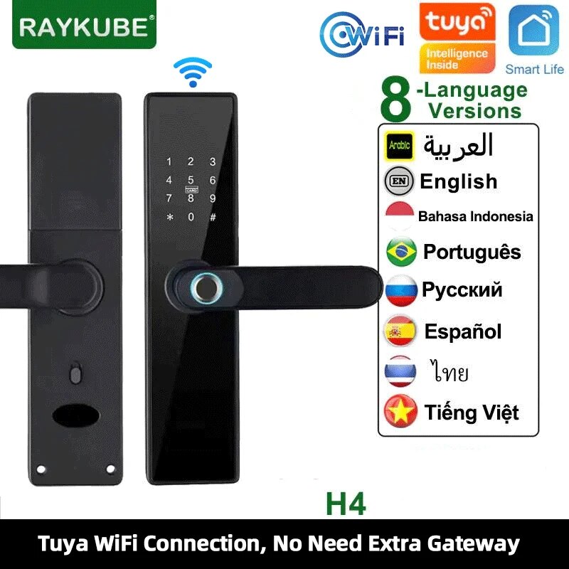 Tuya Wifi スマートロック指紋デジタルパスワード 1 - Smart Home Ezviz のレビューと価格