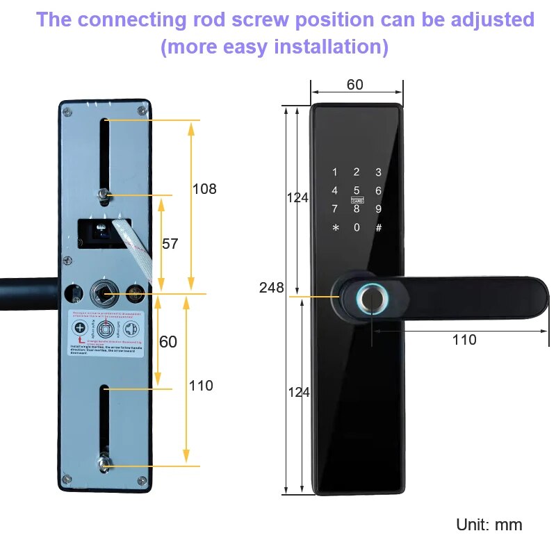 Tuya Wifi スマートロック指紋デジタルパスワード 1 - Smart Home Ezviz のレビューと価格