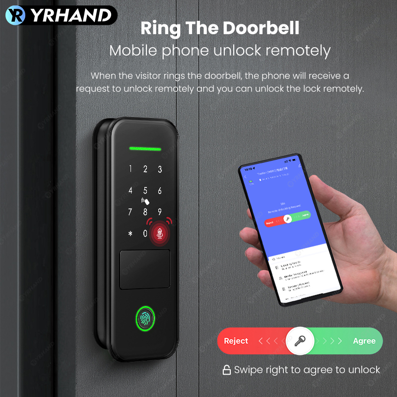 Tuyaスマートロック 防水WiFi指紋認証リムロック スマ - Smart Home Ezviz のレビューと価格