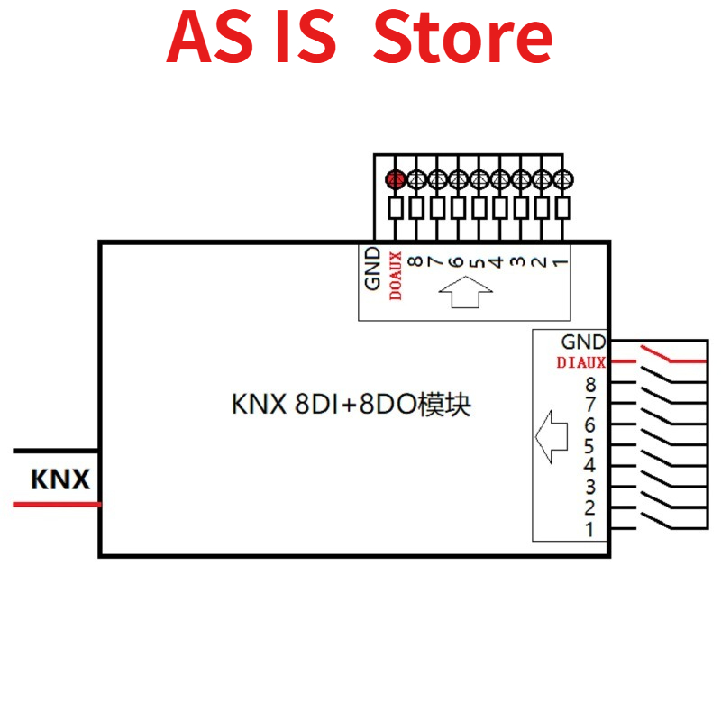 スマートホームKNX I/Oモジュール - 8デジタル入力8 - Smart Home Knx のレビューと価格